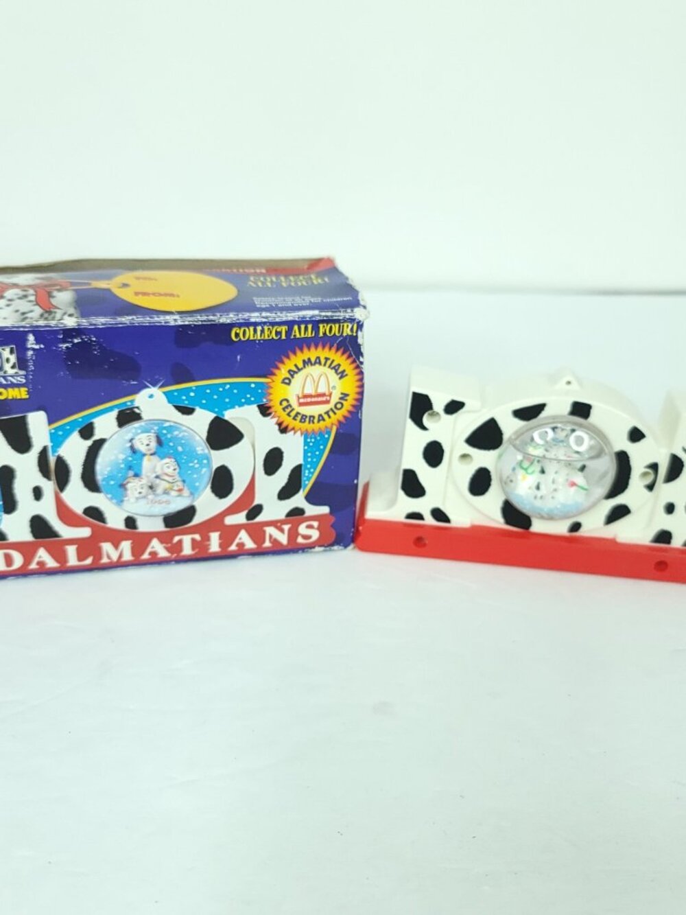 101 Dalmations Snow Globe Dome Vintage McDonald’s Toy Disney 1996